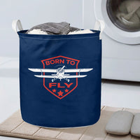 Thumbnail for Super Born To Fly Designed Laundry Baskets