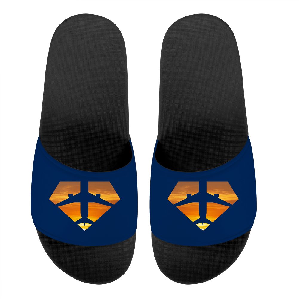 Supermen of The Skies (Sunset) Designed Sport Slippers