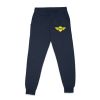 Thumbnail for Born To Fly & Badge Designed Sweatpants
