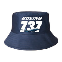 Thumbnail for Super Boeing 737+Text Designed Summer & Stylish Hats