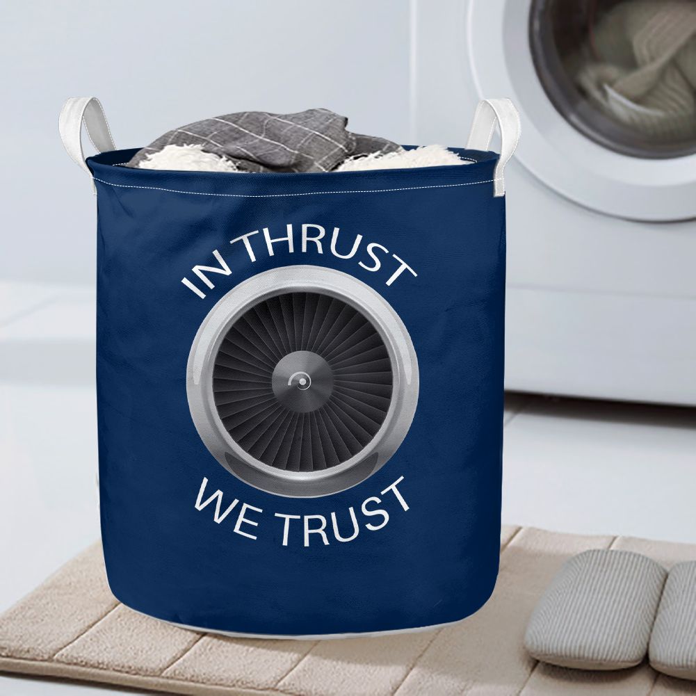 In Thrust We Trust Designed Laundry Baskets