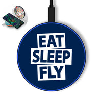 Thumbnail for Eat Sleep Fly Designed Wireless Chargers