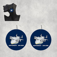Thumbnail for Antonov AN-225 (29) Designed Wooden Drop Earrings