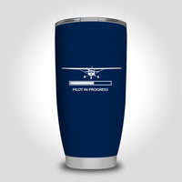 Thumbnail for Pilot In Progress (Cessna) Designed Tumbler Travel Mugs