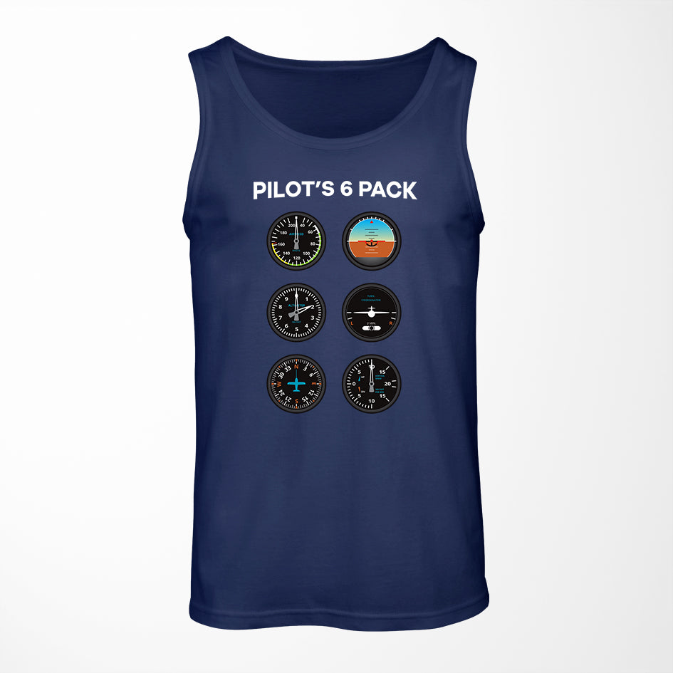 Pilot's 6 Pack Designed Tank Tops