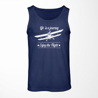 Thumbnail for Life is a journey Enjoy the Flight Designed Tank Tops