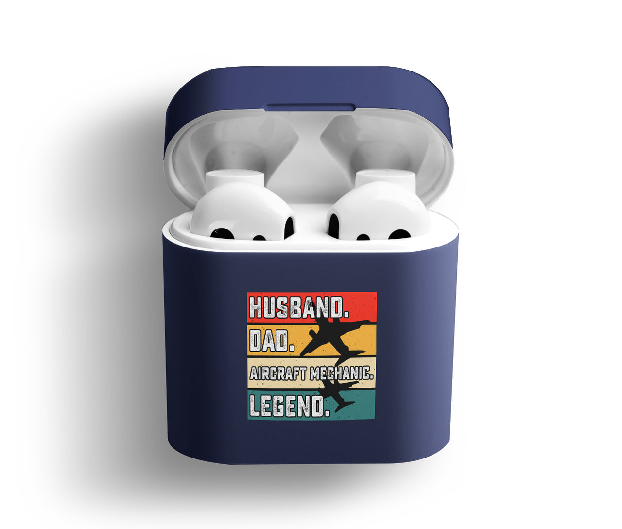 Husband & Dad & Aircraft Mechanic & Legend Designed AirPods Cases