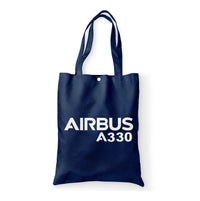 Thumbnail for Airbus A330 & Text Designed Tote Bags