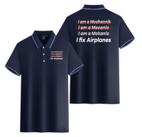Thumbnail for I Fix Airplanes Designed Stylish Polo T-Shirts (Double-Side)