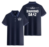Thumbnail for Diamond DA42 & Plane Designed Stylish Polo T-Shirts (Double-Side)