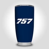Thumbnail for 757 Flat Text Designed Tumbler Travel Mugs