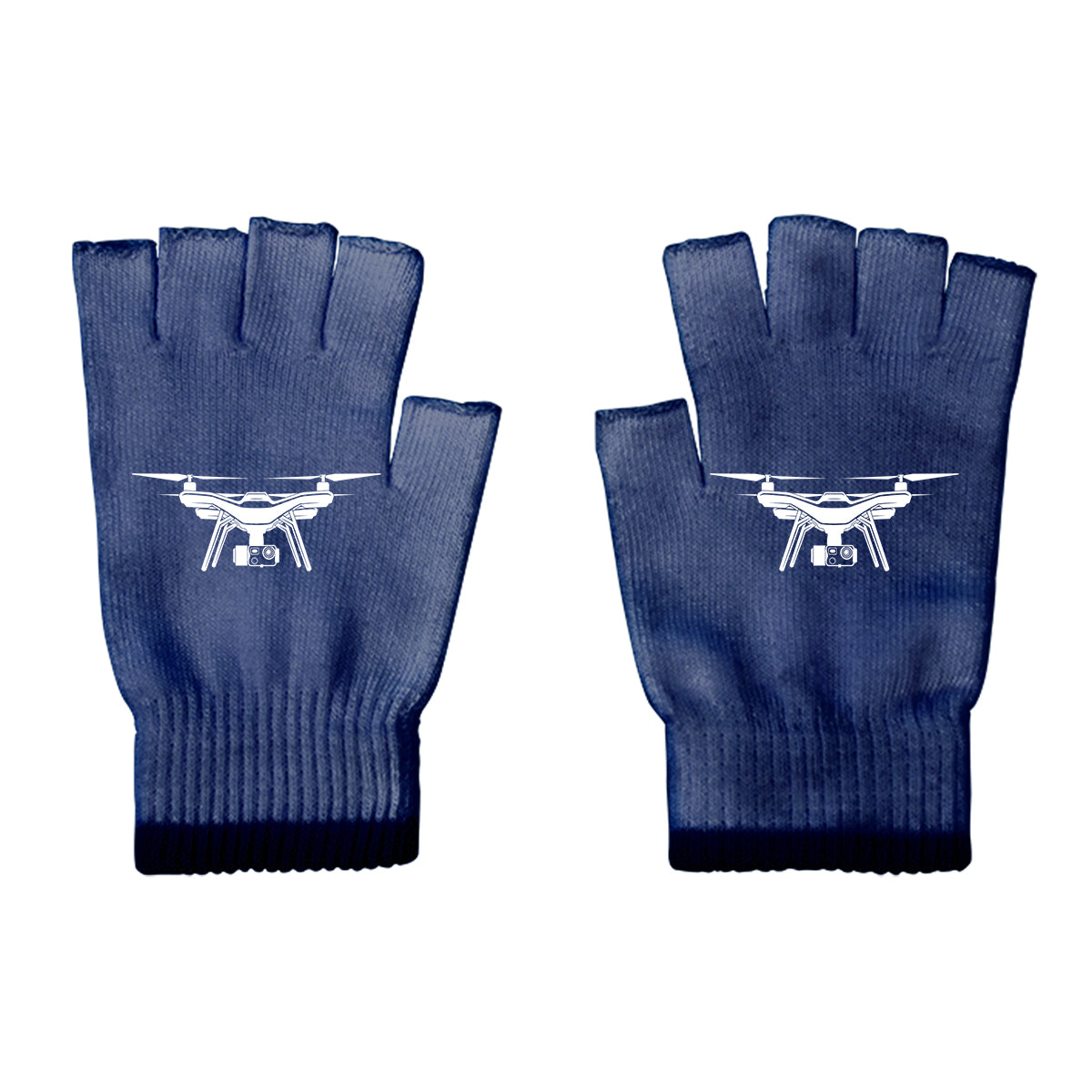 Drone Silhouette Designed Cut Gloves