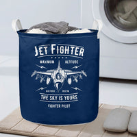 Thumbnail for Jet Fighter - The Sky is Yours Designed Laundry Baskets