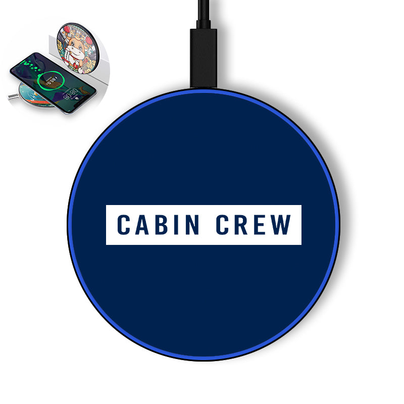 Cabin Crew Text Designed Wireless Chargers
