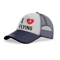 Thumbnail for I Love Flying Designed Trucker Caps & Hats