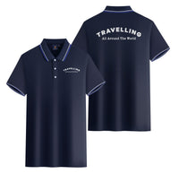 Thumbnail for Travelling All Around The World Designed Stylish Polo T-Shirts (Double-Side)