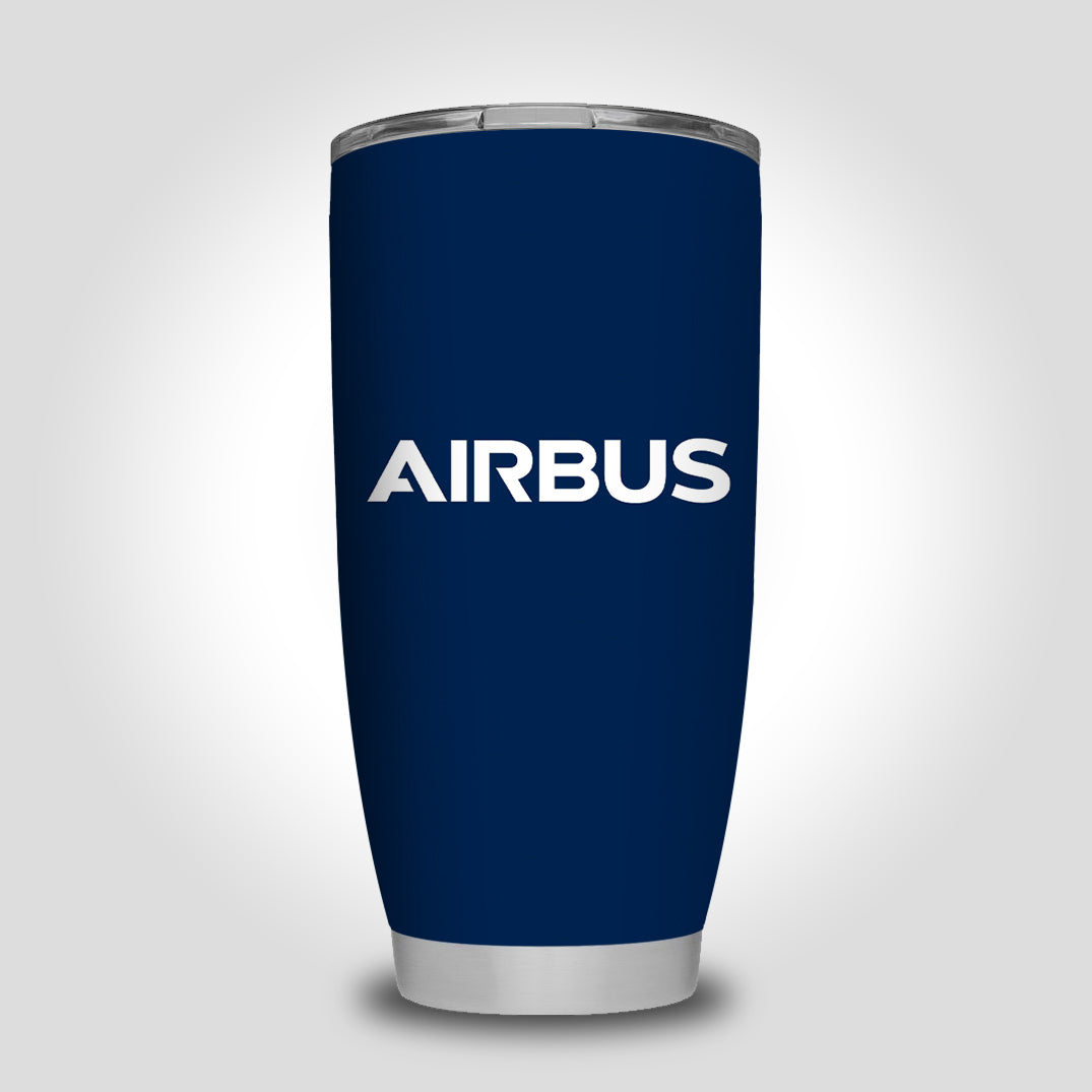 Airbus & Text Designed Tumbler Travel Mugs