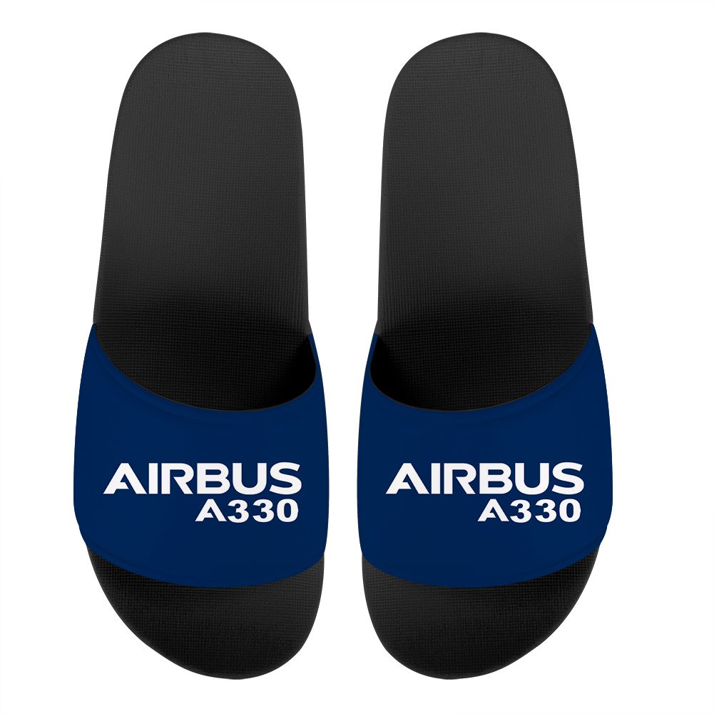 Airbus A330 & Text Designed Sport Slippers
