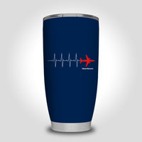 Thumbnail for Aviation Heartbeats Designed Tumbler Travel Mugs