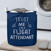 Thumbnail for Trust Me I'm a Flight Attendant Designed Laundry Baskets