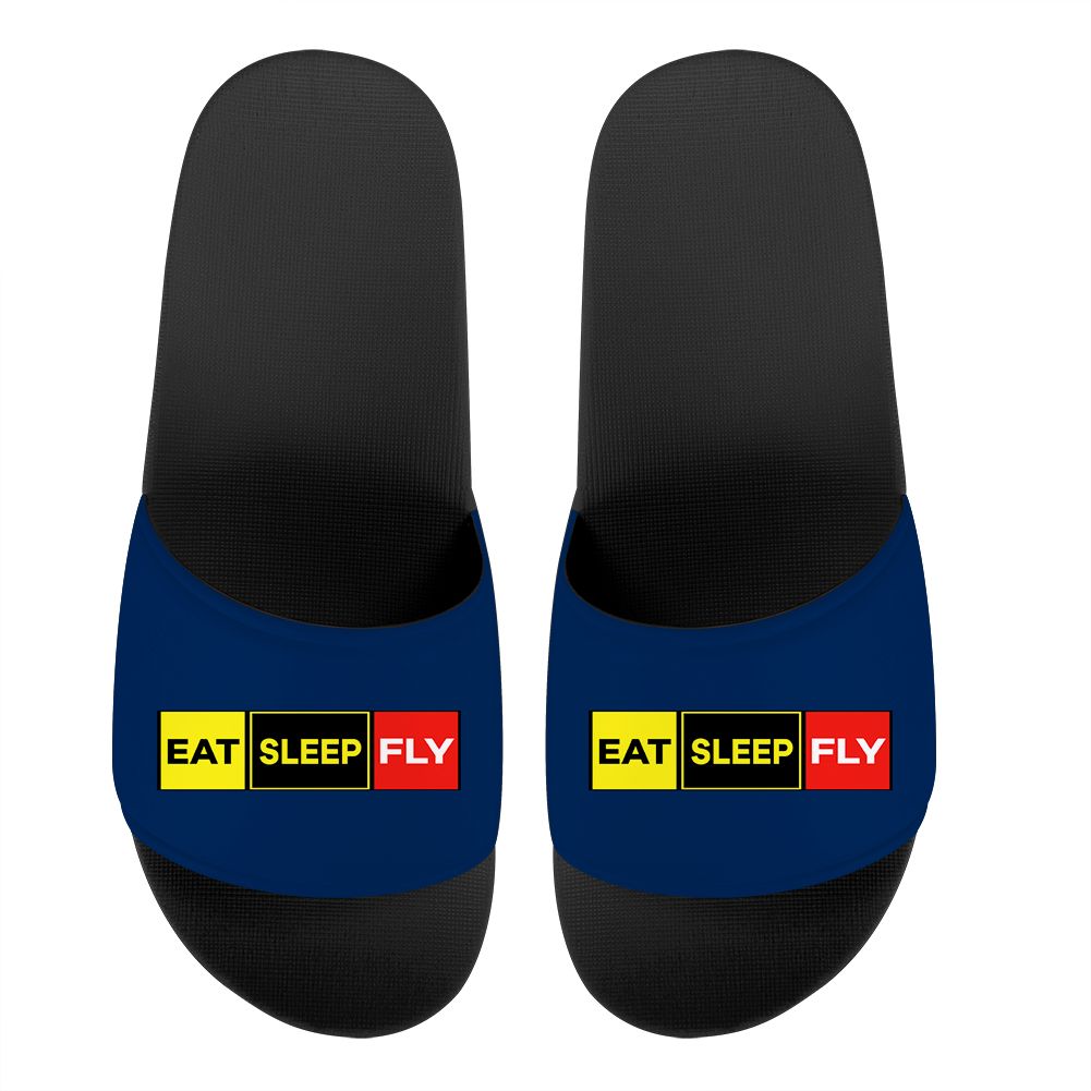 Eat Sleep Fly (Colourful) Designed Sport Slippers