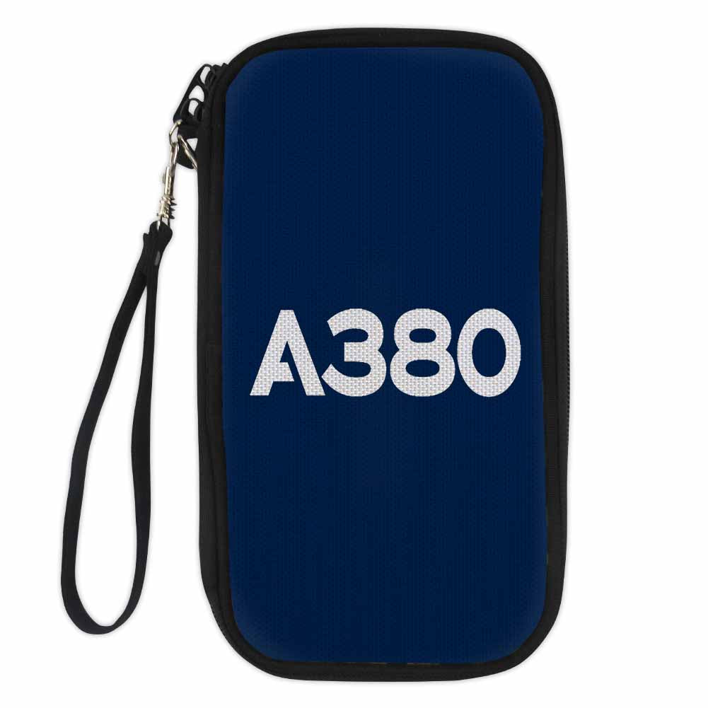A380 Flat Text Designed Travel Cases & Wallets