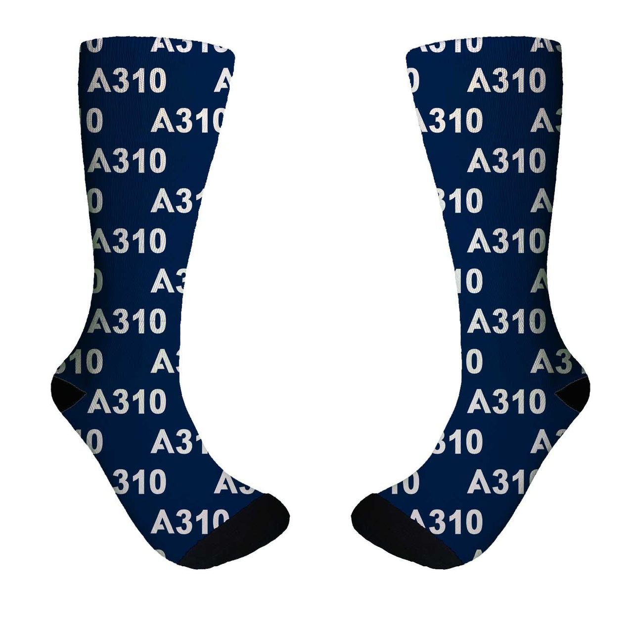 A310 Flat Text Designed Socks