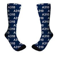 Thumbnail for A310 Flat Text Designed Socks