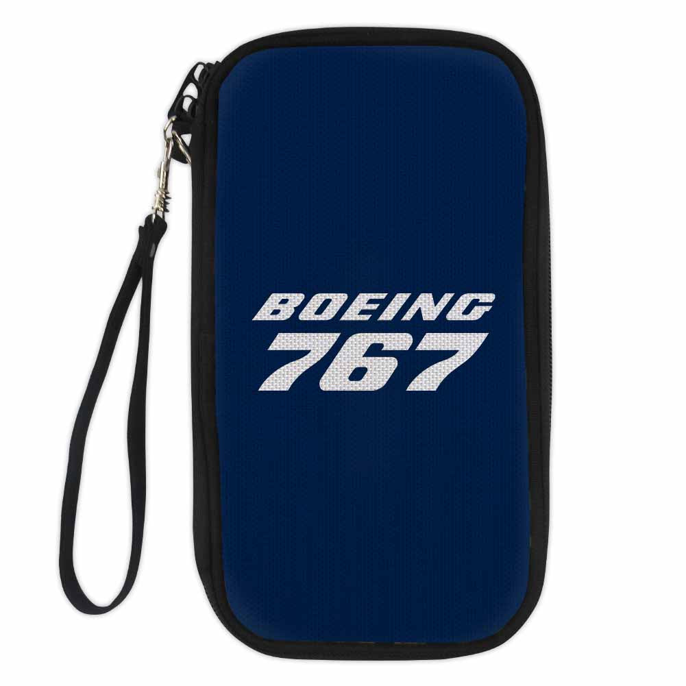 Boeing 767 & Text Designed Travel Cases & Wallets