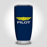 Thumbnail for Pilot & Badge Designed Tumbler Travel Mugs