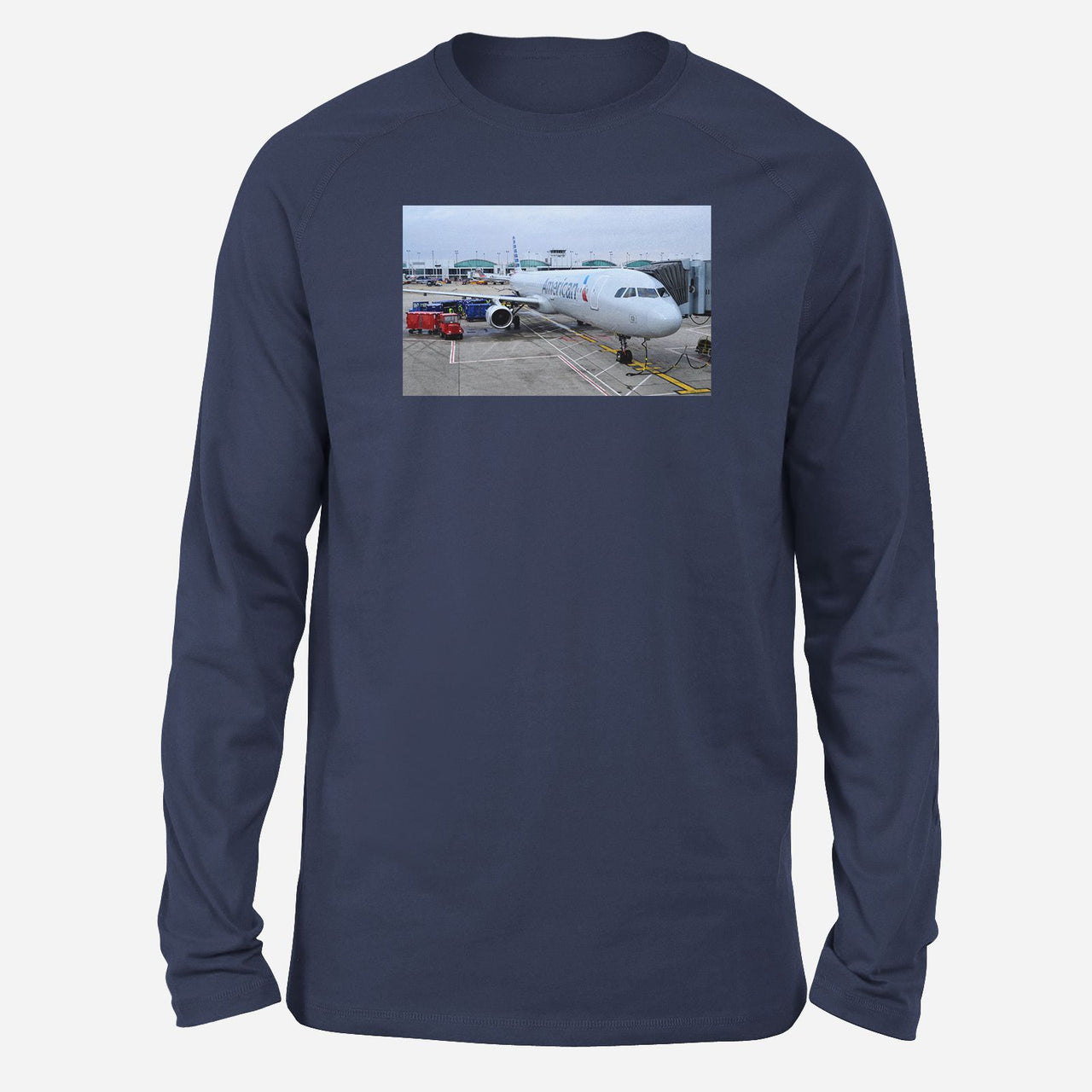 American Airlines A321 Designed Long-Sleeve T-Shirts