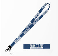 Thumbnail for Born To Fly Forced To Work Designed Lanyard & ID Holders