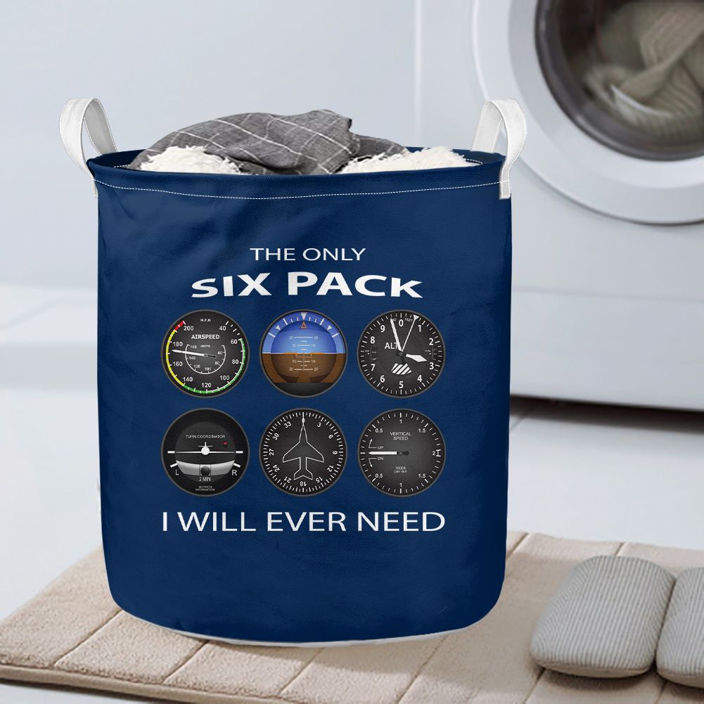 The Only Six Pack I Will Ever Need Designed Laundry Baskets