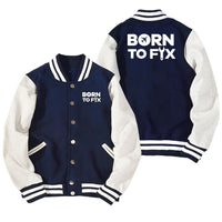 Thumbnail for Born To Fix Airplanes Designed Baseball Style Jackets