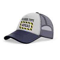 Thumbnail for Blood Type AVGAS Designed Trucker Caps & Hats