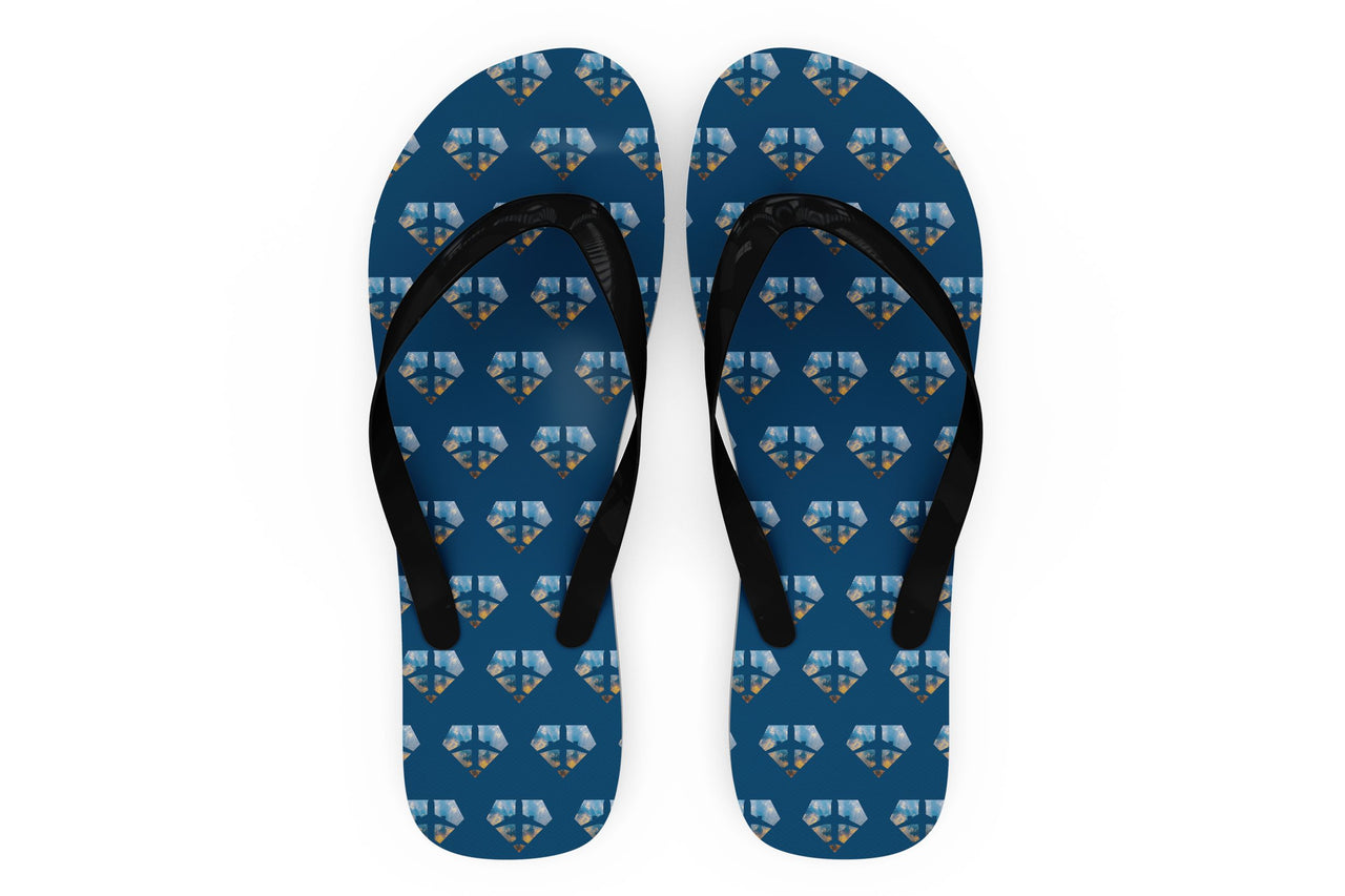 Supermen of The Skies (Sunrise) Designed Slippers (Flip Flops)