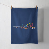 Thumbnail for Multicolor Airplane Designed Towels