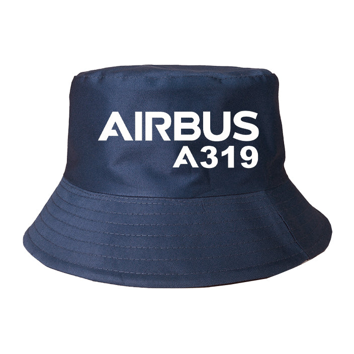 Airbus A319 & Text Designed Summer & Stylish Hats