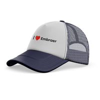 Thumbnail for I Love Embraer Designed Trucker Caps & Hats