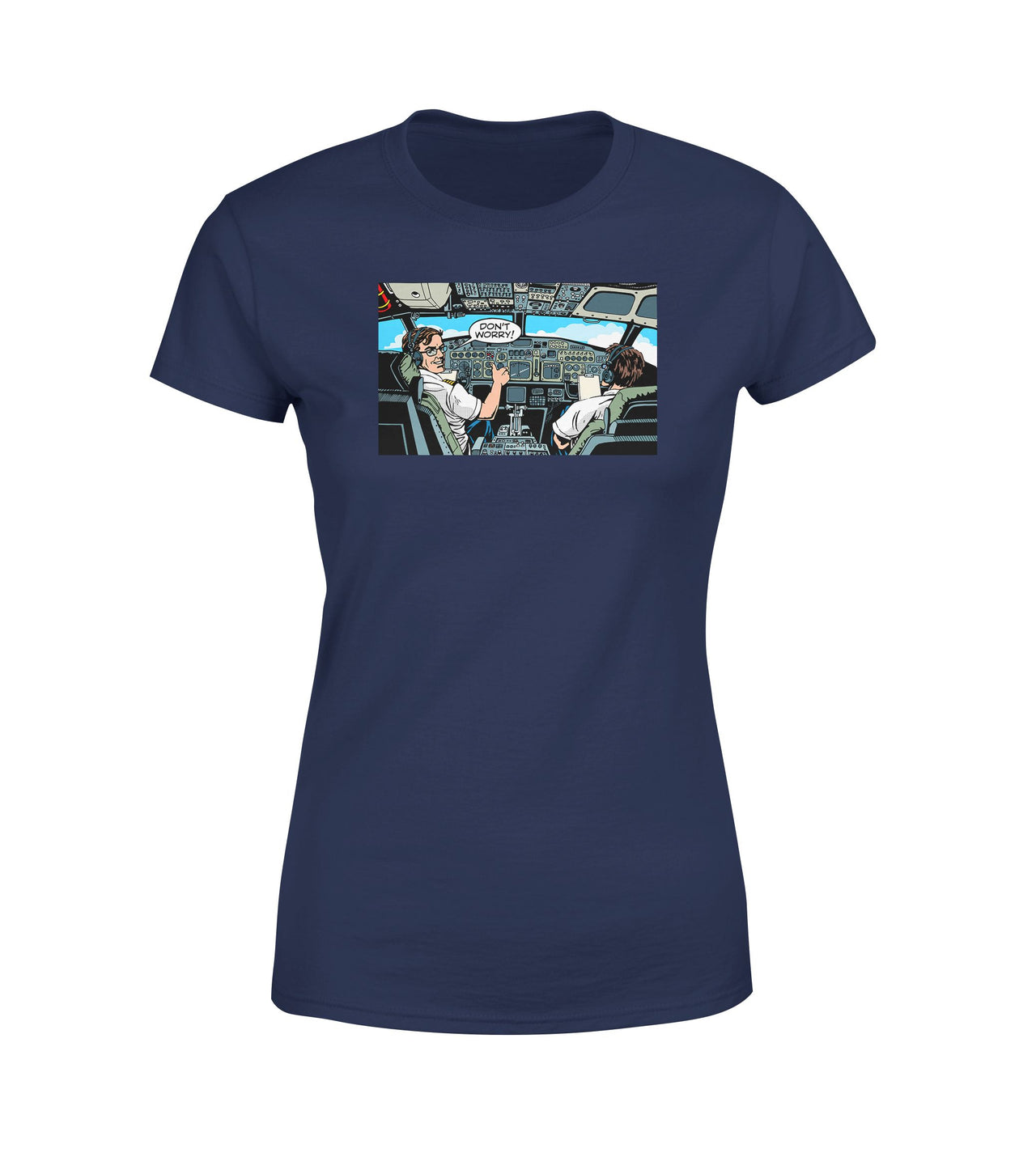 Don't Worry Thumb Up Captain Designed Women T-Shirts