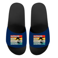 Thumbnail for Husband & Dad & Aircraft Mechanic & Legend Designed Sport Slippers