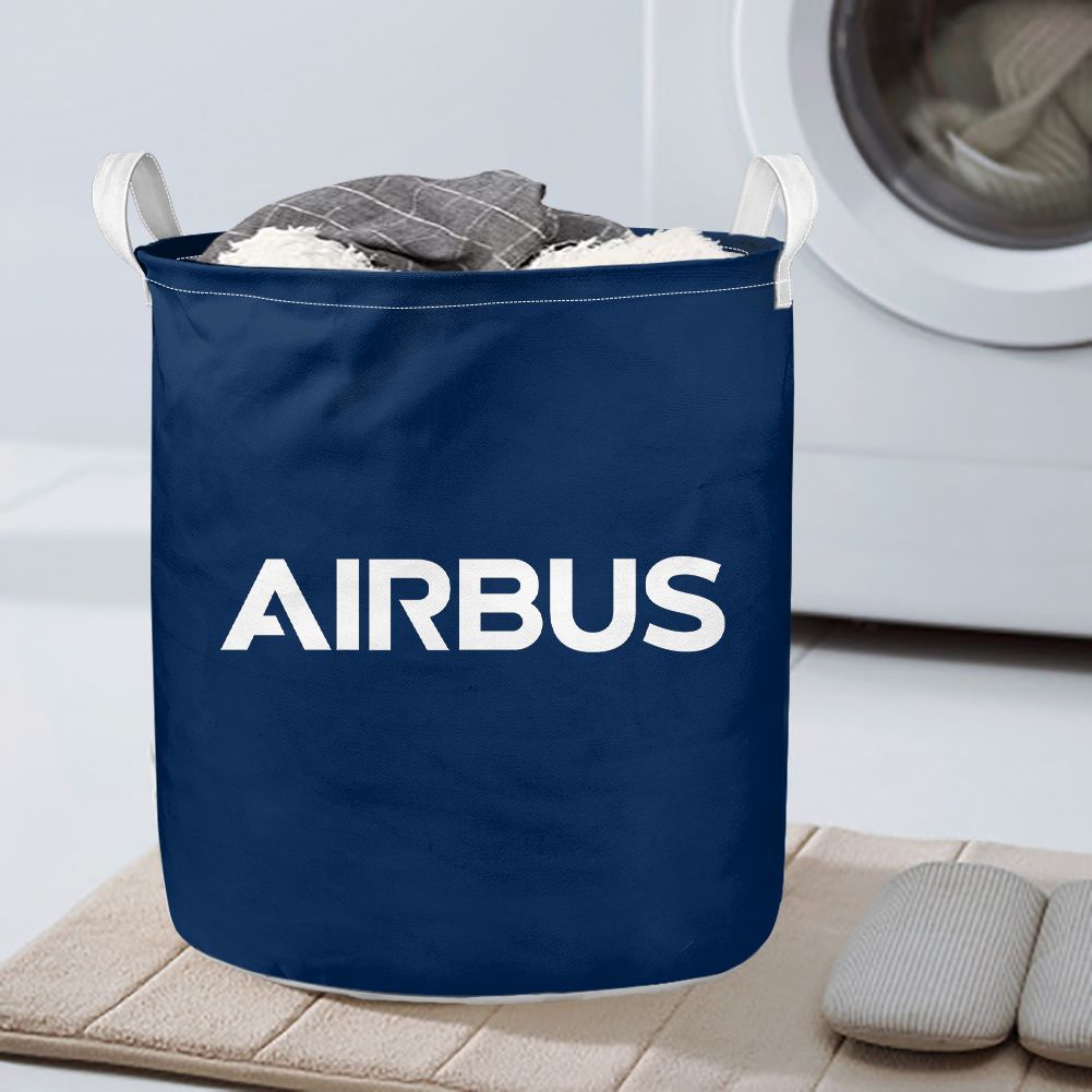 Airbus & Text Designed Laundry Baskets