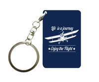 Thumbnail for Life is a journey Enjoy the Flight Designed Key Chains