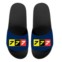 Thumbnail for Flat Colourful 777 Designed Sport Slippers
