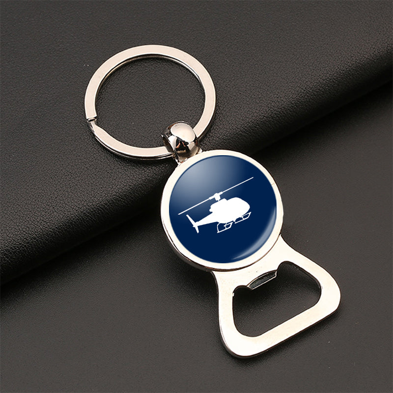 Helicopter Designed Bottle Opener Key Chains