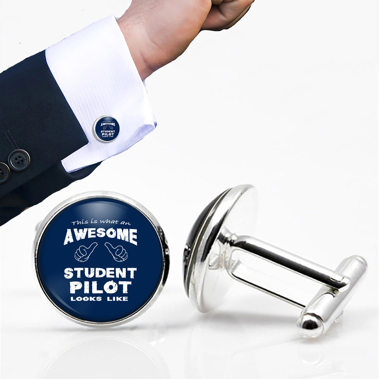 Student Pilot Designed Cuff Links