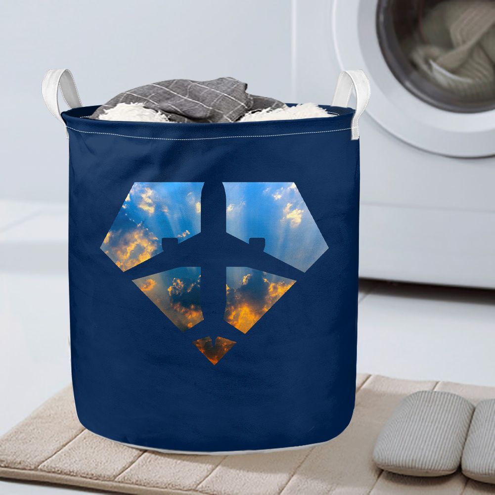 Supermen of The Skies (Sunrise) Designed Laundry Baskets