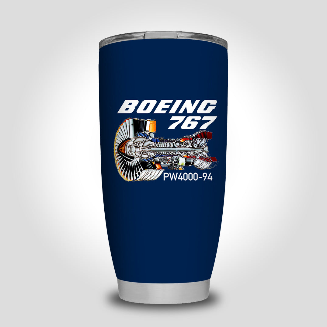 Boeing 767 Engine (PW4000-94) Designed Tumbler Travel Mugs