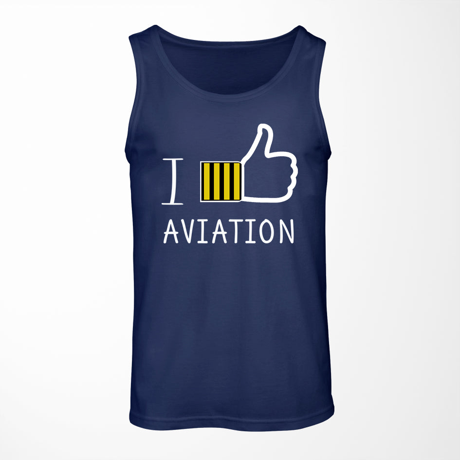 I Like Aviation Designed Tank Tops