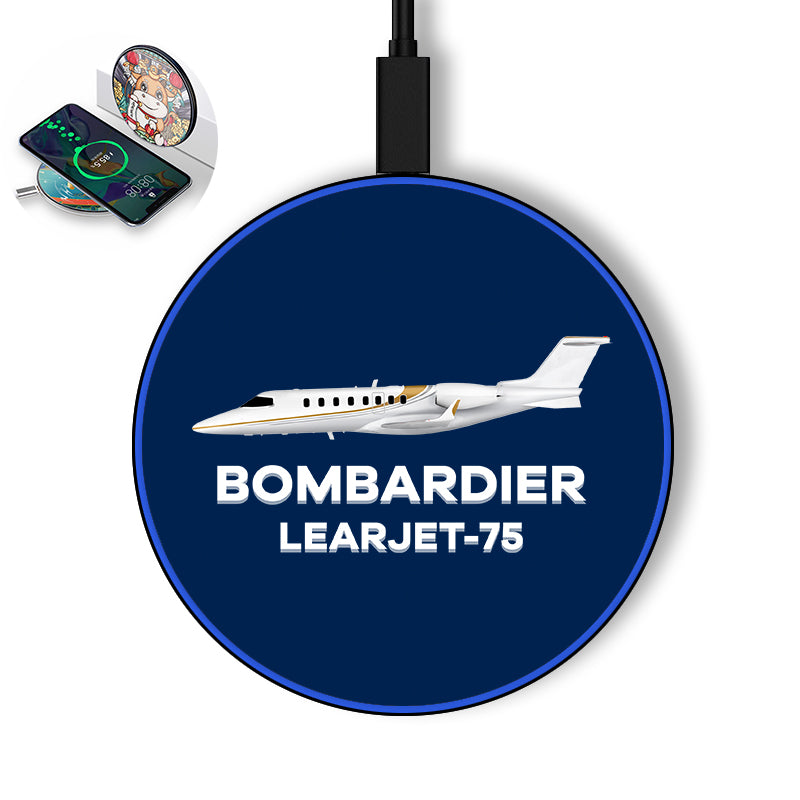 The Bombardier Learjet 75 Designed Wireless Chargers